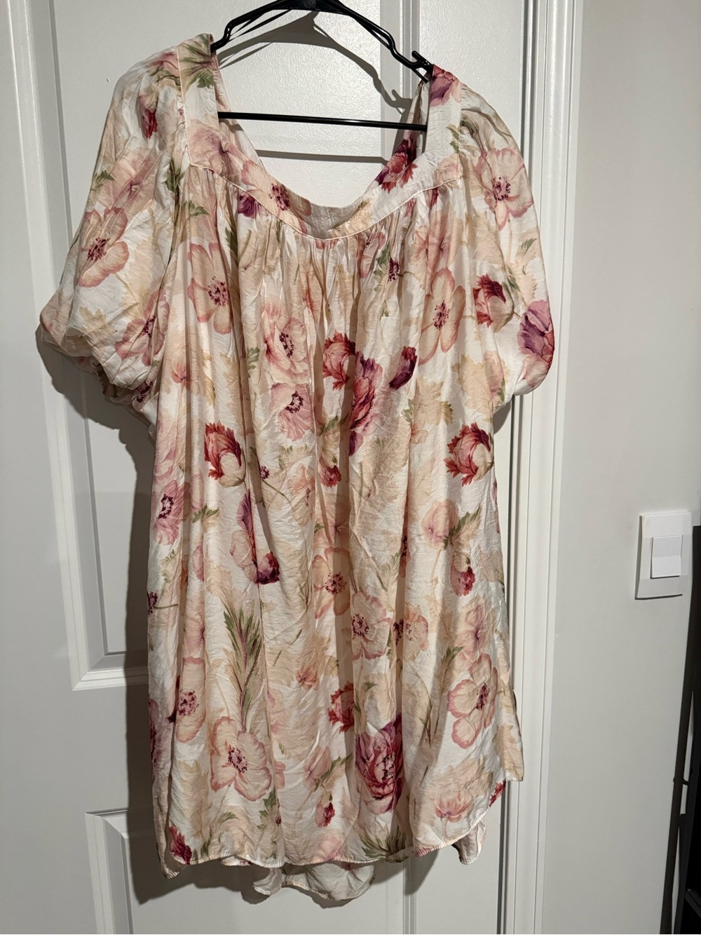 H&M Cream Tunic with Pink Floral Print